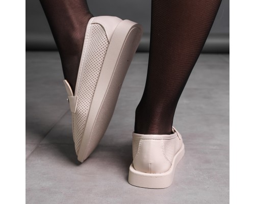 Лоферы женские Fashion Aretha 3574 39 размер 25 см Бежевый Лоферы женские Fashion Aretha 3574 39 размер 25 см Бежевый