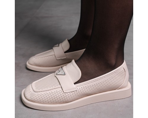 Лоферы женские Fashion Aretha 3574 38 размер 24,5 см Бежевый Лоферы женские Fashion Aretha 3574 38 размер 24,5 см Бежевый