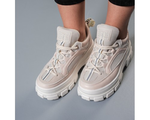 Кроссовки женские Fashion Above 3760 40 размер 25 см Бежевый Кроссовки женские Fashion Above 3760 40 размер 25 см Бежевый
