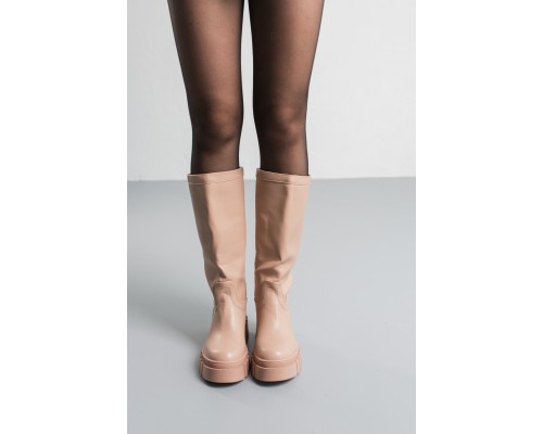 Сапоги женские Fashion Alvira 3799 39 размер 25 см Бежевый Сапоги женские Fashion Alvira 3799 39 размер 25 см Бежевый