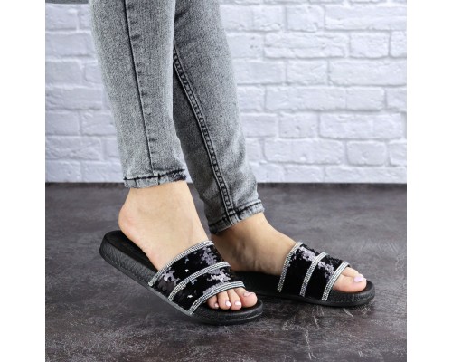 Женские шлепки Fashion Brutus 1744 36 размер 22,5 см Черный Женские шлепки Fashion Brutus 1744 36 размер 22,5 см Черный