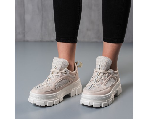 Кроссовки женские Fashion Above 3760 40 размер 25 см Бежевый Кроссовки женские Fashion Above 3760 40 размер 25 см Бежевый