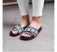 Женские шлепки Fashion Fefe 1763 38 размер 24 см Черный