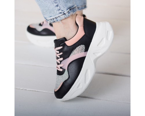Кроссовки женские Fashion Qihai 2654 38 размер 24,5 см Черный Кроссовки женские Fashion Qihai 2654 38 размер 24,5 см Черный