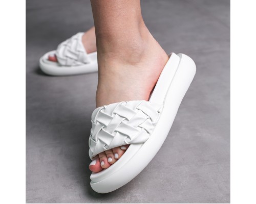 Шлепанцы женские Fashion Duke 3680 37 размер 24 см Белый Шлепанцы женские Fashion Duke 3680 37 размер 24 см Белый