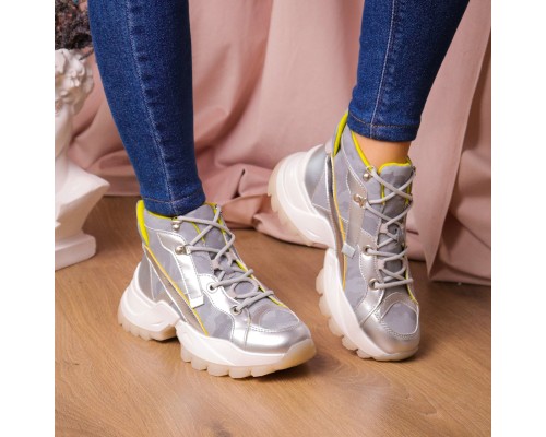 Ботинки женские Fashion Rowan 2395 36 размер 23,5 см Серебро Ботинки женские Fashion Rowan 2395 36 размер 23,5 см Серебро