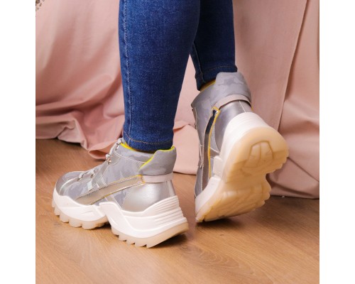 Ботинки женские Fashion Rowan 2395 36 размер 23,5 см Серебро Ботинки женские Fashion Rowan 2395 36 размер 23,5 см Серебро