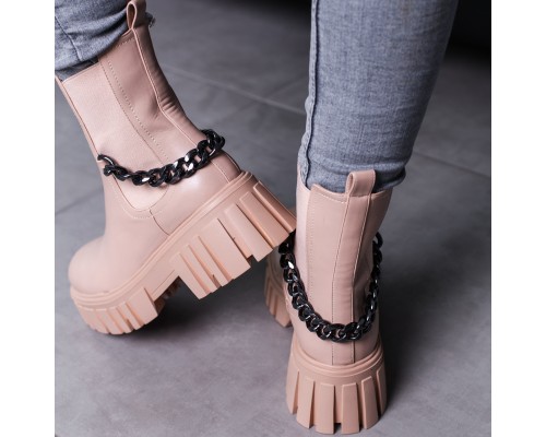 Ботинки женские Fashion Leith 3466 38 размер 24,5 см Бежевый Ботинки женские Fashion Leith 3466 38 размер 24,5 см Бежевый