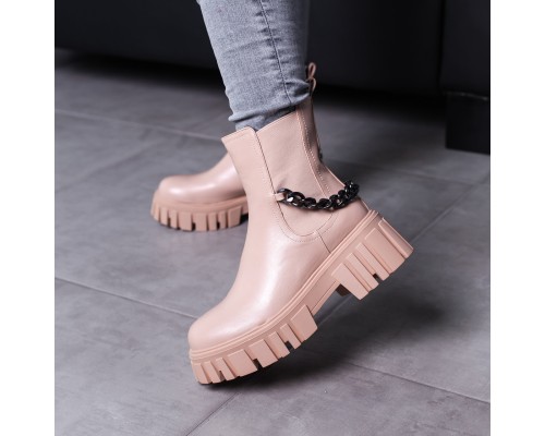 Ботинки женские Fashion Leith 3466 38 размер 24,5 см Бежевый Ботинки женские Fashion Leith 3466 38 размер 24,5 см Бежевый