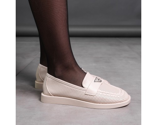 Лоферы женские Fashion Aretha 3574 40 размер 25,5 см Бежевый Лоферы женские Fashion Aretha 3574 40 размер 25,5 см Бежевый
