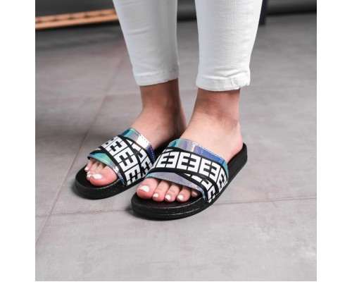 Женские шлепки Fashion Fefe 1763 39 размер 24,5 см Черный Женские шлепки Fashion Fefe 1763 39 размер 24,5 см Черный