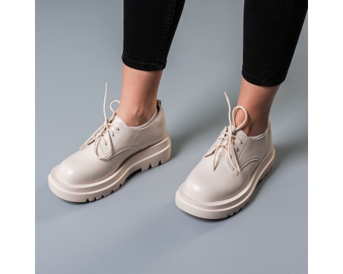 Броги женские Fashion Hogan 3792 38 размер 24 см Бежевый Броги женские Fashion Hogan 3792 38 размер 24 см Бежевый