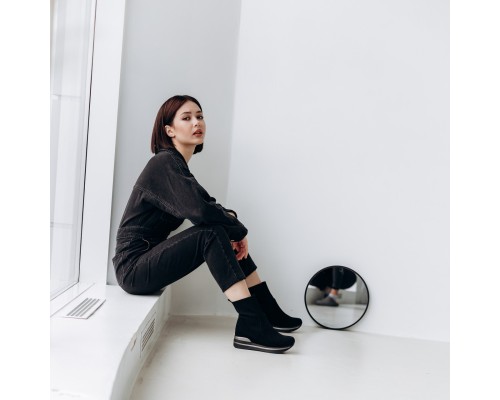 Ботинки женские Fashion Windy 3301 38 размер 24,5 см Черный Ботинки женские Fashion Windy 3301 38 размер 24,5 см Черный
