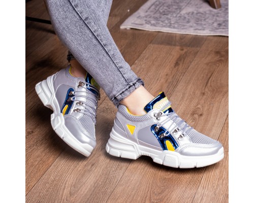 Женские кроссовки Fashion Demmi 1158 38 размер 24 см Серебро Женские кроссовки Fashion Demmi 1158 38 размер 24 см Серебро