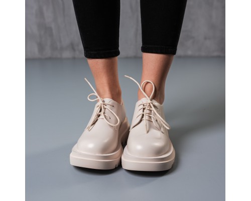 Броги женские Fashion Hogan 3792 38 размер 24 см Бежевый Броги женские Fashion Hogan 3792 38 размер 24 см Бежевый