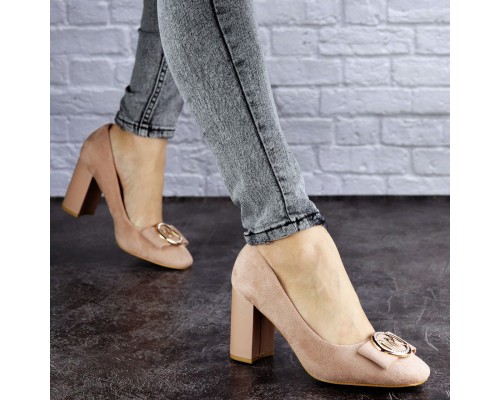 Туфли женские на каблуке Fashion Claire 1878 38 размер 24 см Бежевый Туфли женские на каблуке Fashion Claire 1878 38 размер 24 см Бежевый