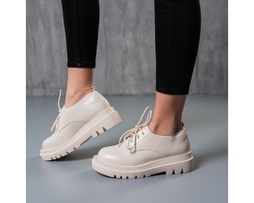 Броги женские Fashion Hogan 3792 38 размер 24 см Бежевый Броги женские Fashion Hogan 3792 38 размер 24 см Бежевый