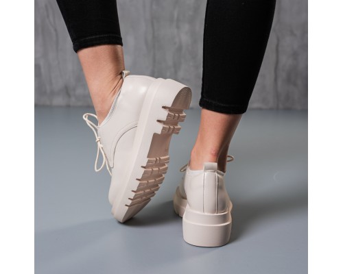 Броги женские Fashion Hogan 3792 38 размер 24 см Бежевый Броги женские Fashion Hogan 3792 38 размер 24 см Бежевый