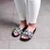 Женские шлепки Fashion Fefe 1763 39 размер 24,5 см Черный