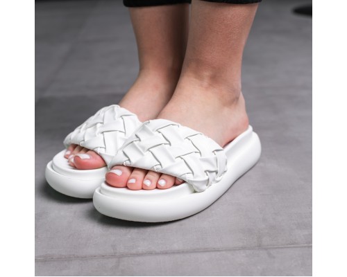 Шлепанцы женские Fashion Duke 3680 40 размер 25,5 см Белый Шлепанцы женские Fashion Duke 3680 40 размер 25,5 см Белый