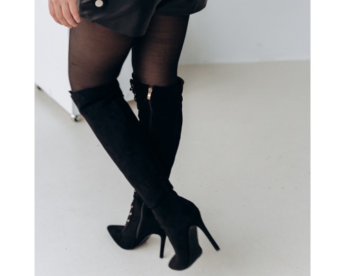 Ботфорты женские Fashion Lady 3305 37 размер 24 см Черный Ботфорты женские Fashion Lady 3305 37 размер 24 см Черный