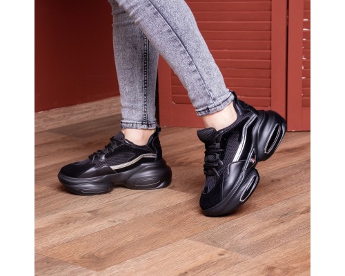 Кроссовки женские Fashion Yushamishi 2660 37 размер 23,5 см Черный Кроссовки женские Fashion Yushamishi 2660 37 размер 23,5 см Черный