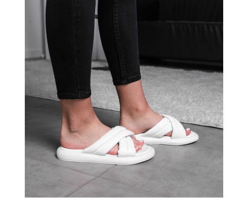 Шлепанцы женские Fashion Kiki 3656 38 размер 24,5 см Белый Шлепанцы женские Fashion Kiki 3656 38 размер 24,5 см Белый