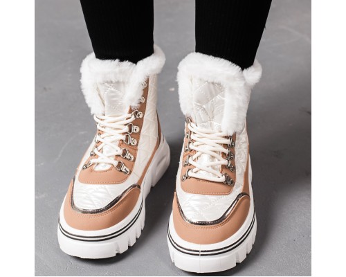Ботинки женские Fashion Bailey 3384 36 размер 23 см Бежевый Ботинки женские Fashion Bailey 3384 36 размер 23 см Бежевый