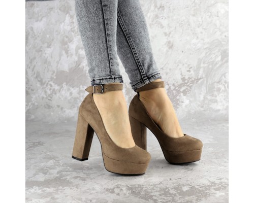 Туфли женские на каблуке Fashion Marigoal 2373 37 размер 24 см Коричневый Туфли женские на каблуке Fashion Marigoal 2373 37 размер 24 см Коричневый